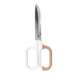 Foarfeca 18 cm cu maner bicolor alb-crem, Nusign Deli DLENS055WH