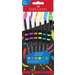 Pensule, par sintetic, asortate, 6buc/set, Soft Touch Black Faber Castell FC481622