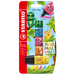 Textmarker 5 culori/blister (verde, portocaliu, galben, roz, albastru), Stabilo Boss mini Animal Vibes SWB6241610