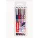 Roller albastru, varf 0,5mm, 4buc/set, worker+NatureCOLORS Wildflower, Stabilo SW202042