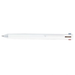 Pix retractabil, 3 culori, 0,5mm, corp alb, Nusign Deli DLENS565-WH