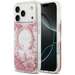 Husa de protectie pentru iPhone 18 Pro / 17 Pro, roz, Resin Bottom Glitter MagSafe, Guess