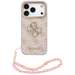 Husa de protectie pentru iPhone 18 Pro / 17 Pro,roz, Hardcase 4G Classic Logo with Strap, Guess