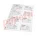 File de protectie A4, cristal, pentru carti de vizita A4, 8/pagina, 10buc/set, Esselte